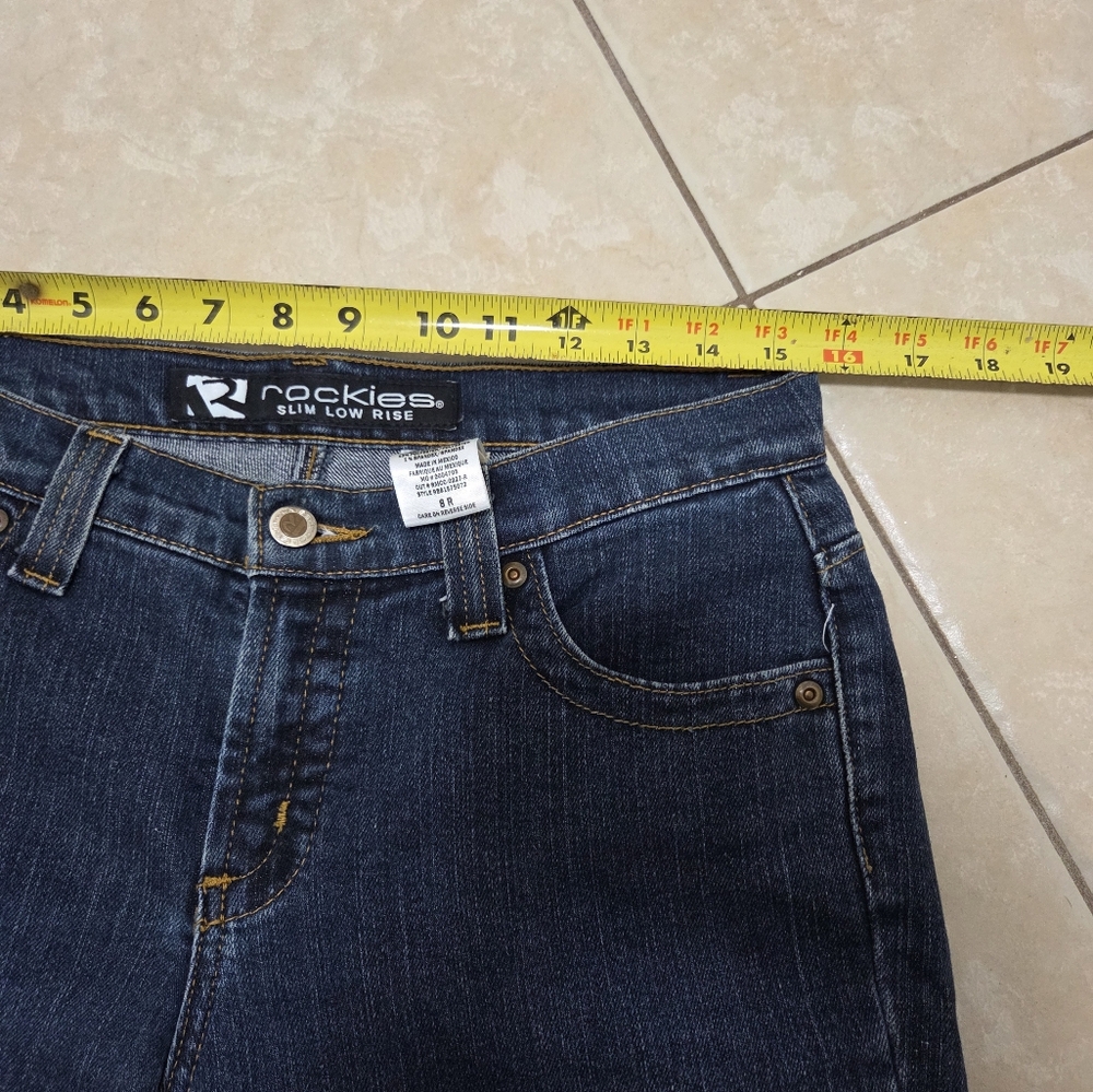 Womens Rockies Slim Low Rise Denim Jeans - Picture 8 of 10